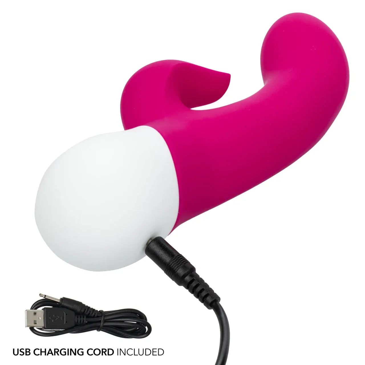 CalExotics - Basic Essentials Rechargeable Dual Pleaser (Pink) CE2182 Durio.sg