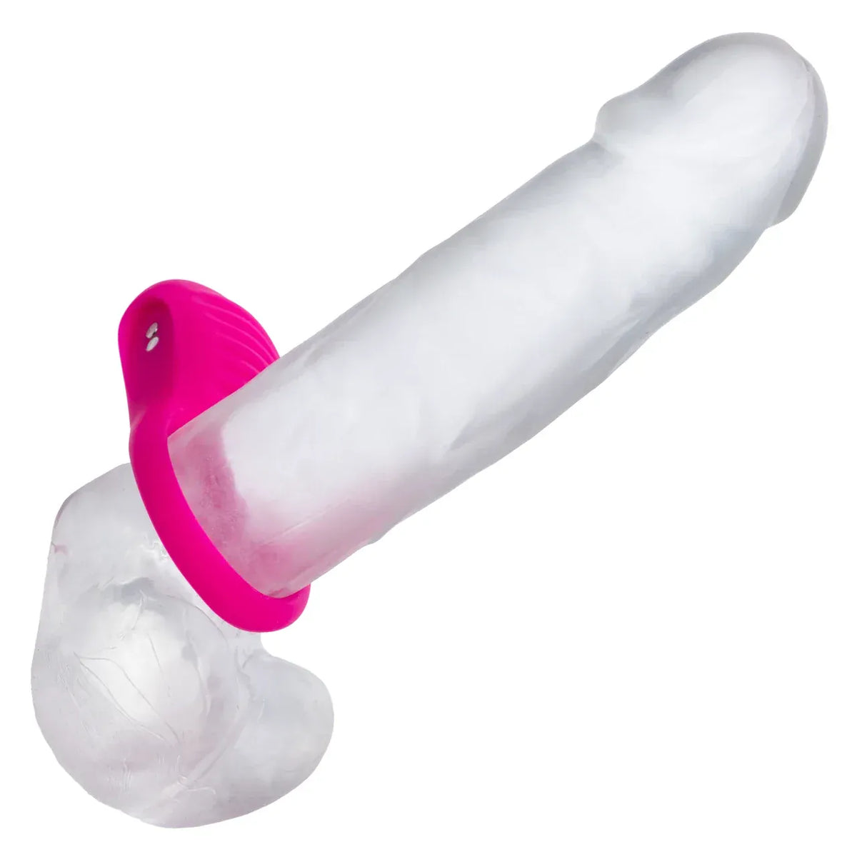 CalExotics - Basic Essentials Rechargeable Ridge Rider Cock Ring (Pink) CE2184 Durio.sg
