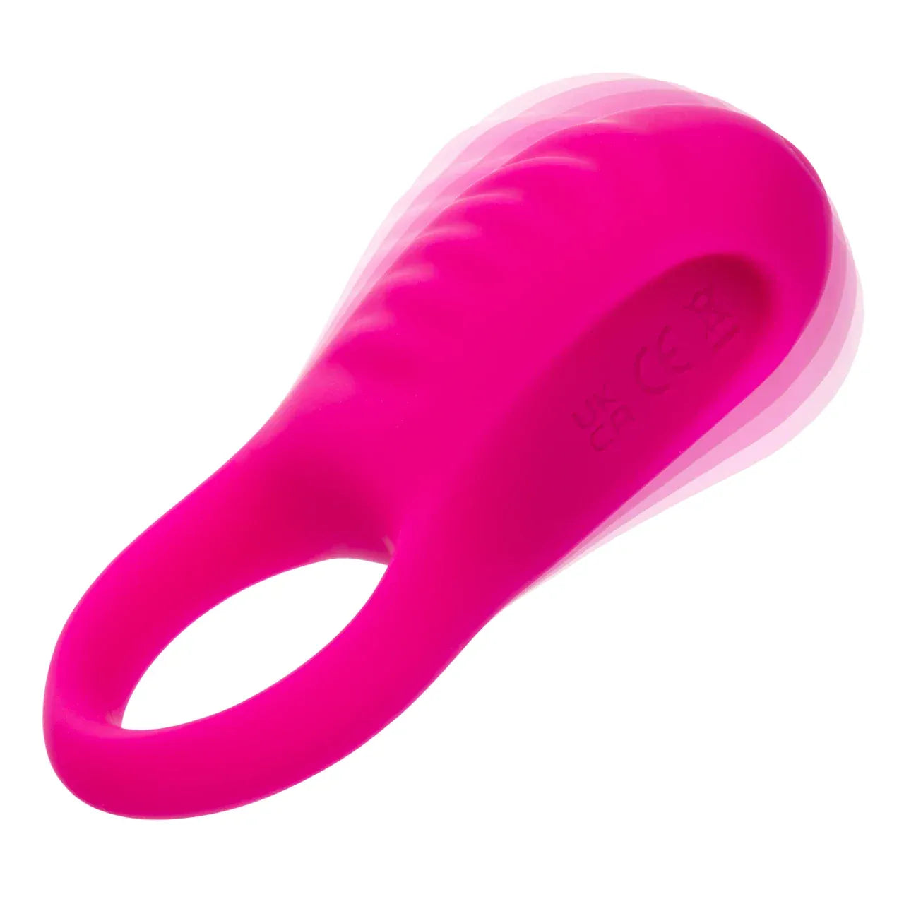 CalExotics - Basic Essentials Rechargeable Ridge Rider Cock Ring (Pink) CE2184 Durio.sg