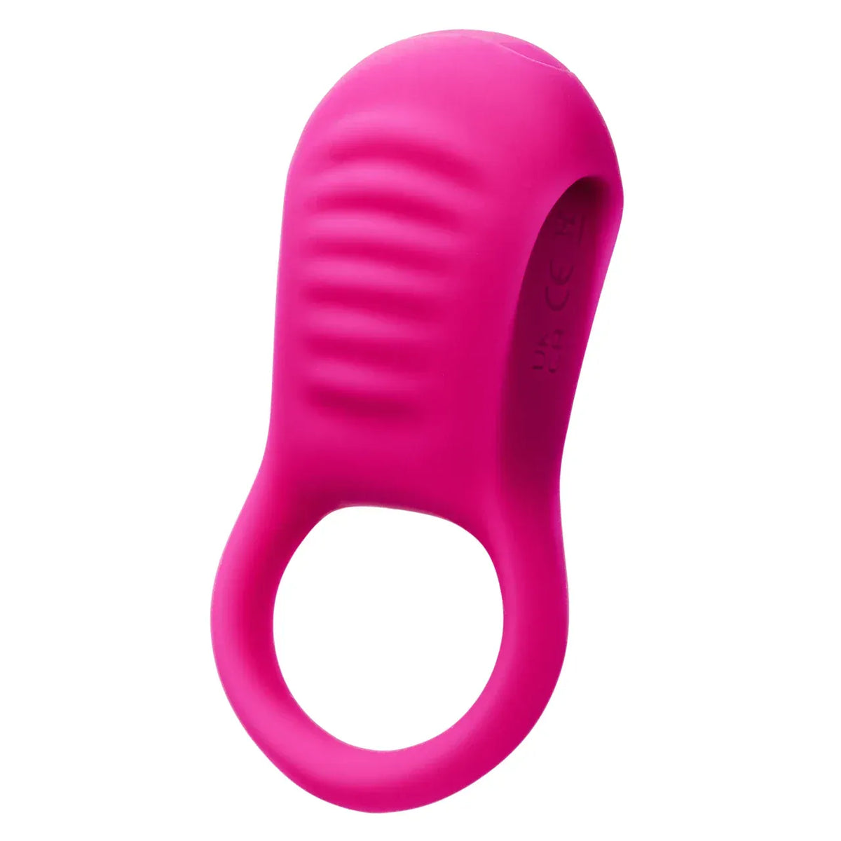 CalExotics - Basic Essentials Rechargeable Ridge Rider Cock Ring (Pink) CE2184 Durio.sg