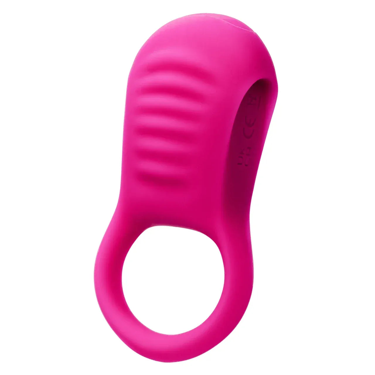 CalExotics - Basic Essentials Rechargeable Ridge Rider Cock Ring (Pink) CE2184 Durio.sg