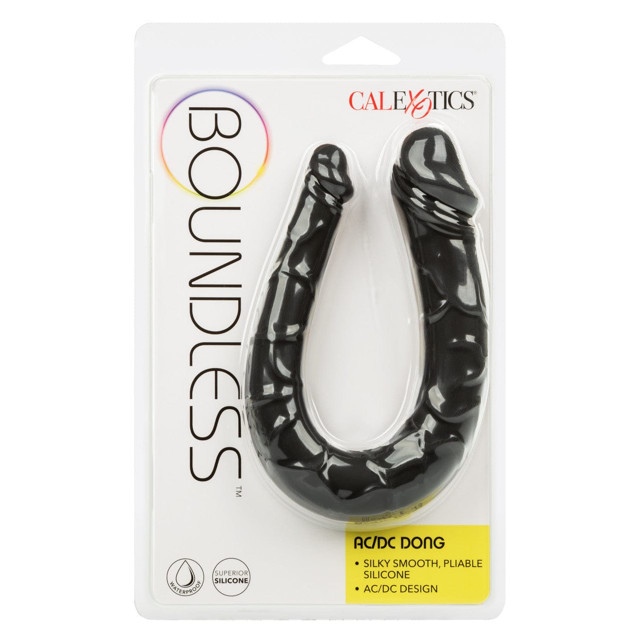CalExotics - Boundless AC/DC Flexible Double Ended Silicone Dildo (Black) CE2186 Durio.sg