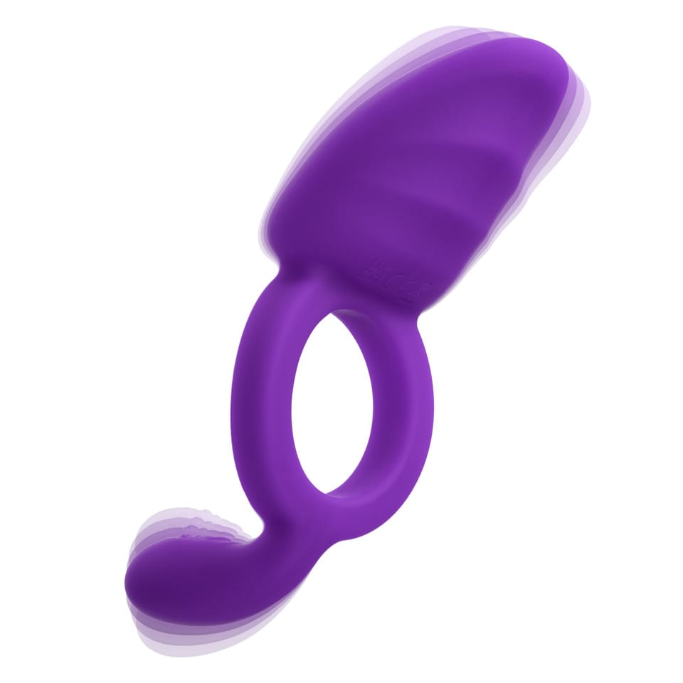 CalExotics - Closer Ring Passion Rechargeable Vibrating Cock Ring (Purple) CE2150 Durio.sg