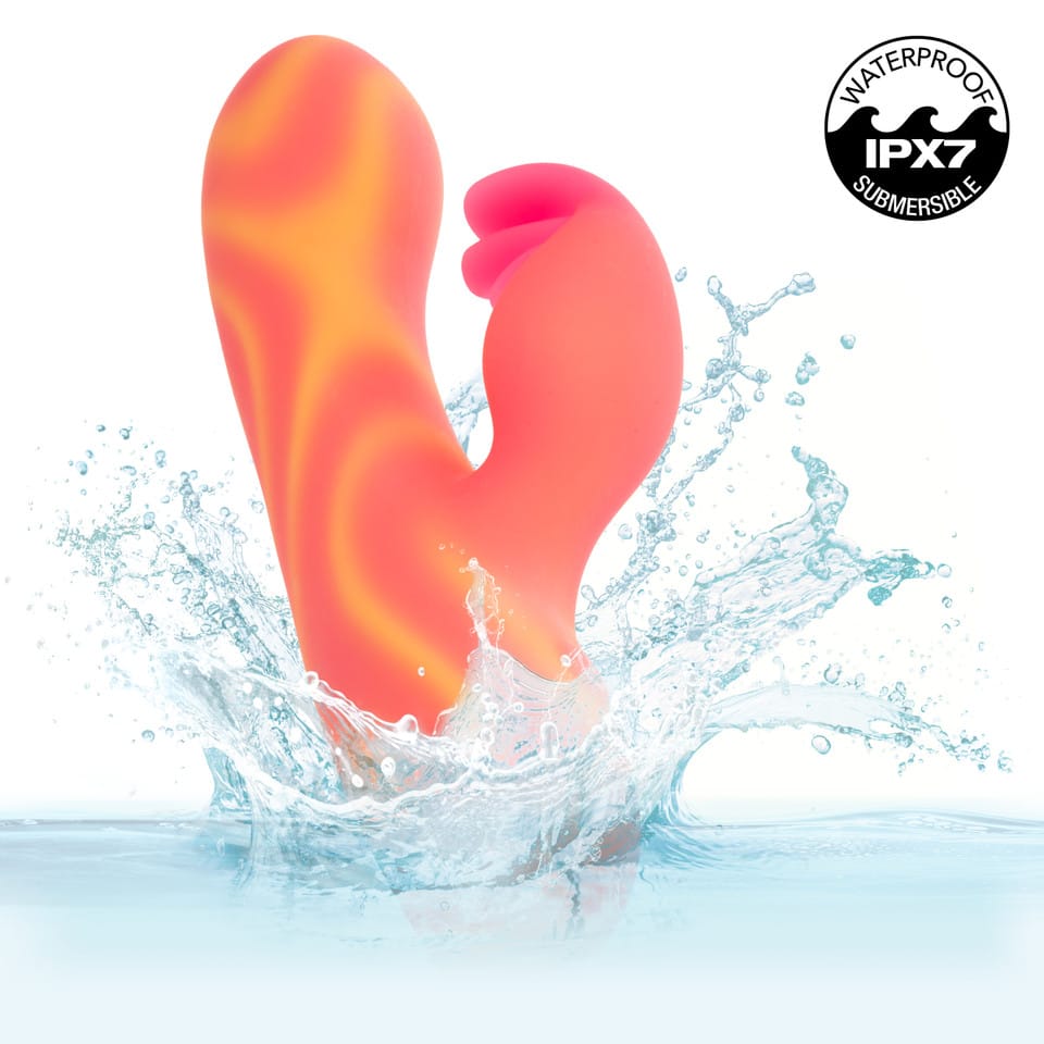 CalExotics - Endless Summer Moonlight Magic Rechargeable Rabbit Vibrator (Orange) CE2149 Durio.sg
