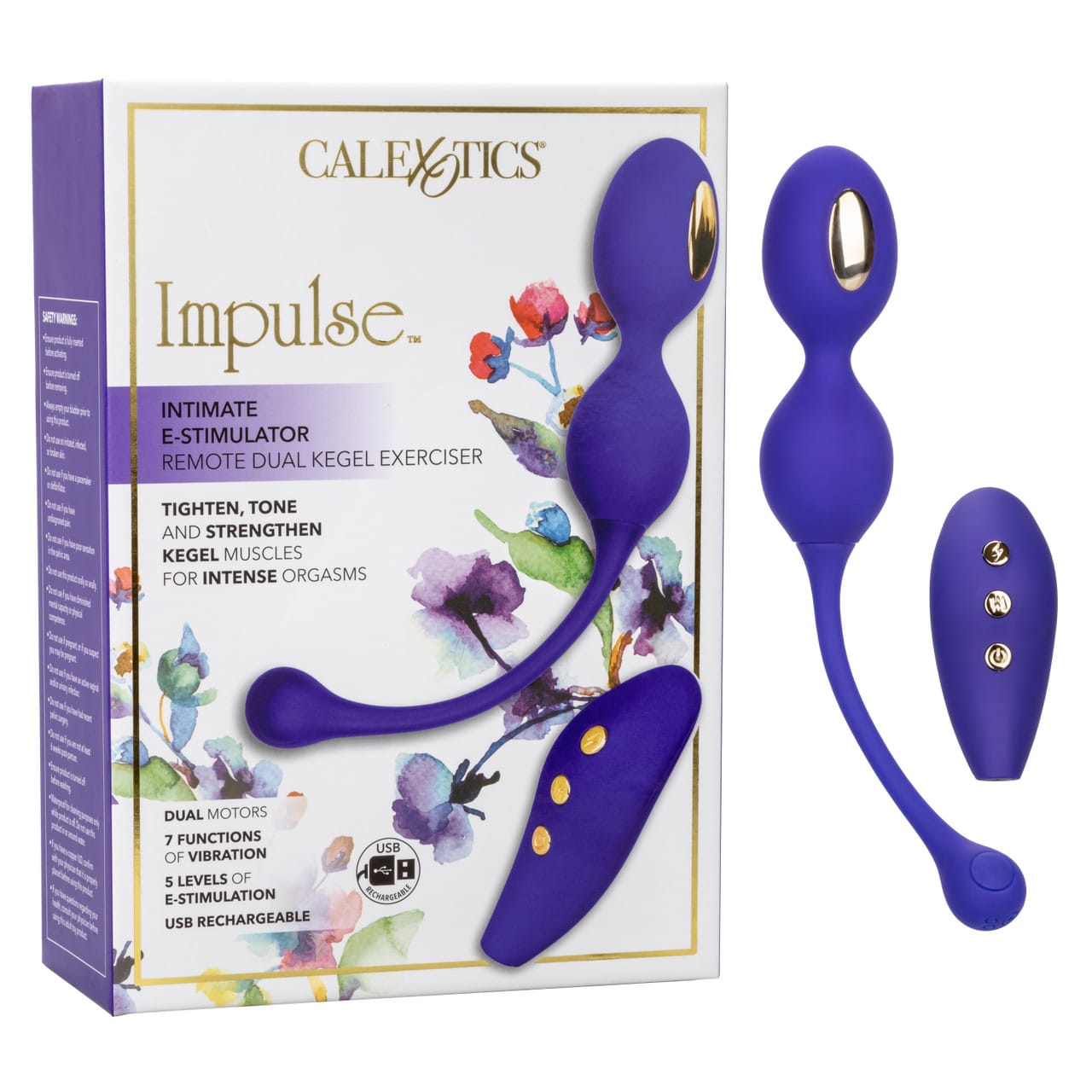 CalExotics - Impulse Remote Dual Kegel eStim Pelvic Floor Exerciser CE2157 Durio.sg