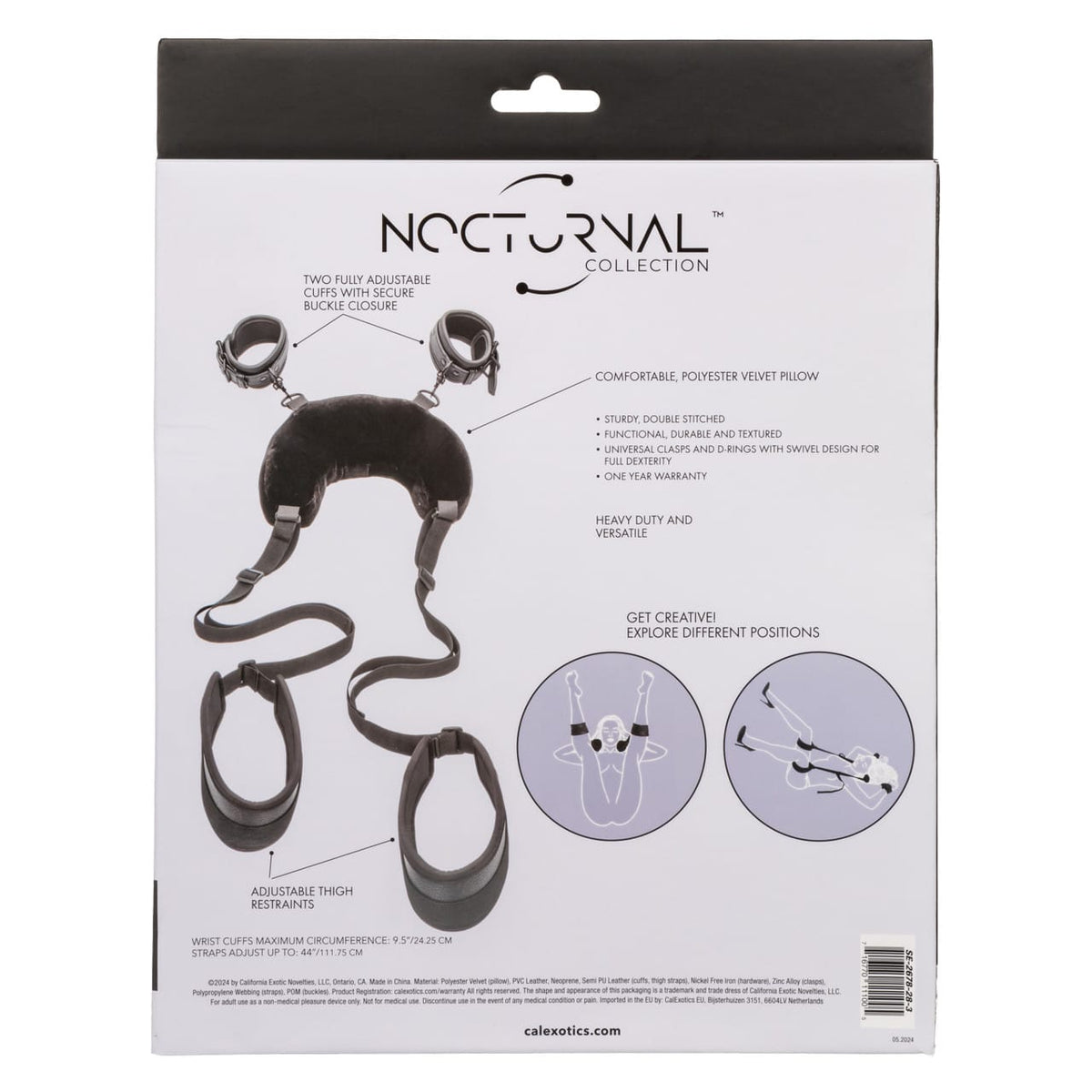 CalExotics - Nocturnal Positioning Strap with Pillow (Black) CE2164 Durio.sg