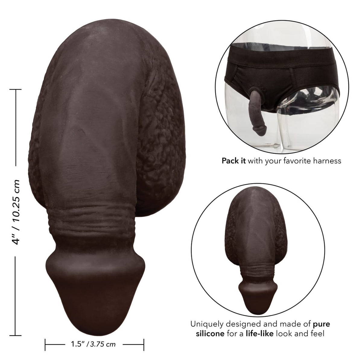 CalExotics - Packer Gear 4-Inch Silicone Packing Penis Packer Durio.sg
