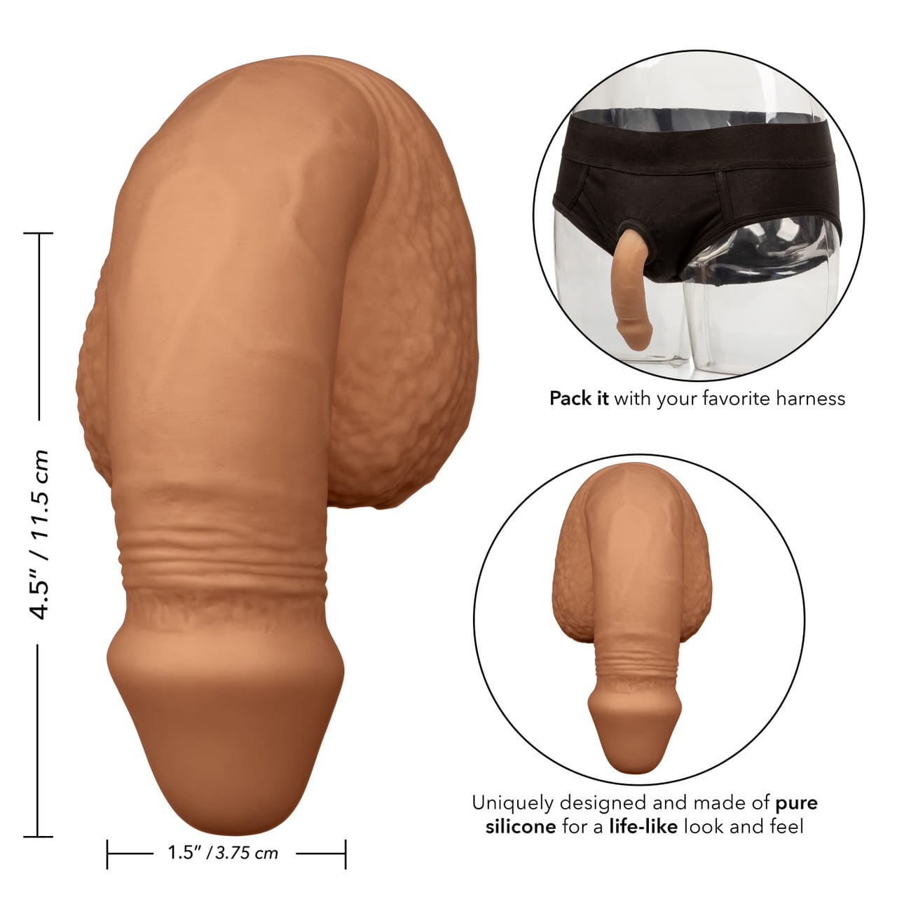 CalExotics - Packer Gear 5-Inch Silicone Packing Penis Packer Durio.sg