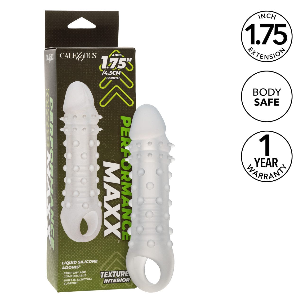 CalExotics - Performance Maxx Liquid Silicone Adonis Extension Sleeve (Clear) CE2191 Durio.sg