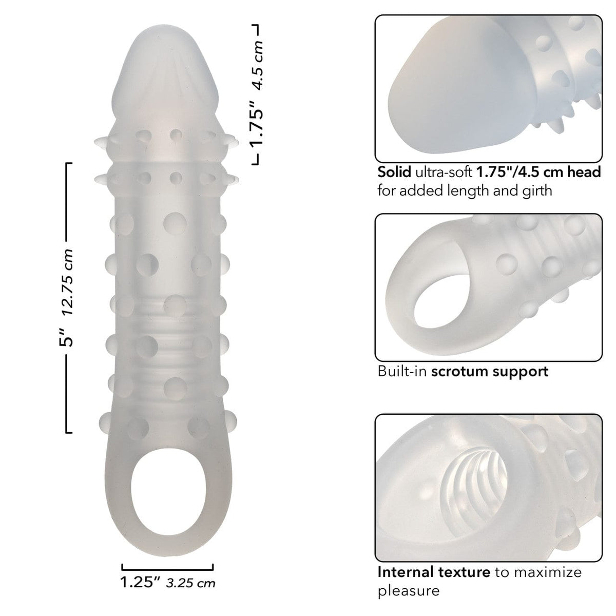 CalExotics - Performance Maxx Liquid Silicone Adonis Extension Sleeve (Clear) CE2191 Durio.sg