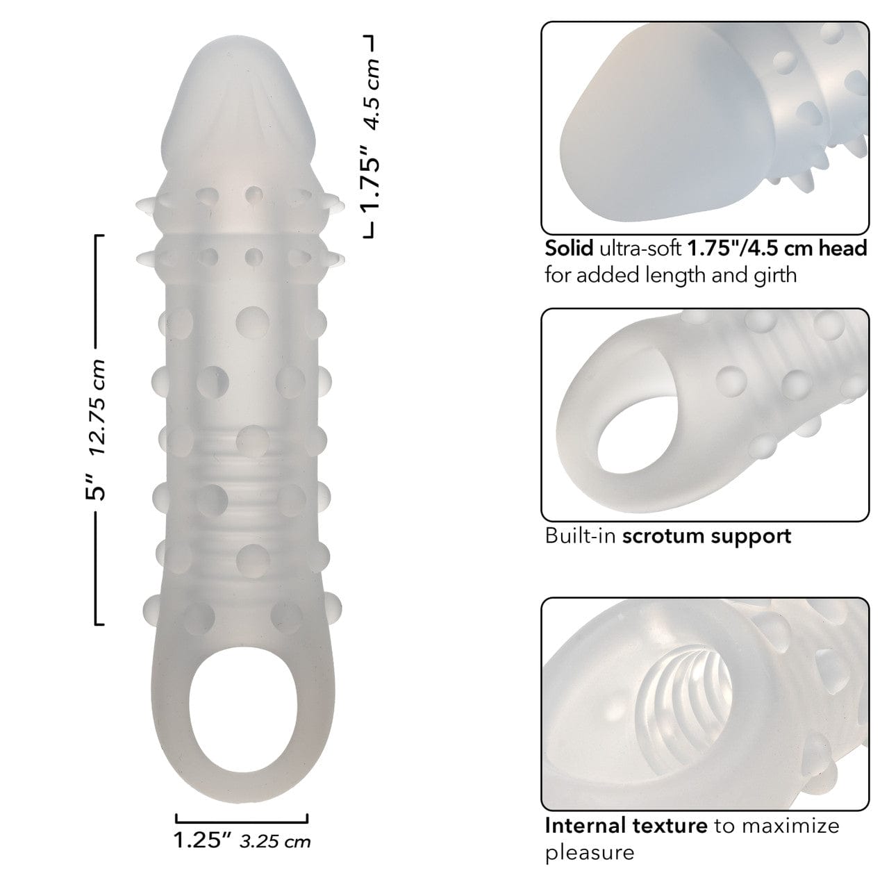 CalExotics - Performance Maxx Liquid Silicone Adonis Extension Sleeve (Clear) CE2191 Durio.sg