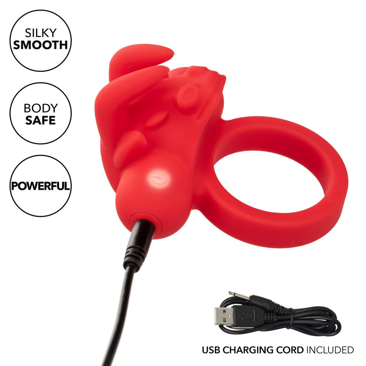 CalExotics - Rechargeable Matador Triple-Stimulation Cock Ring (Red) CE2199 Durio.sg