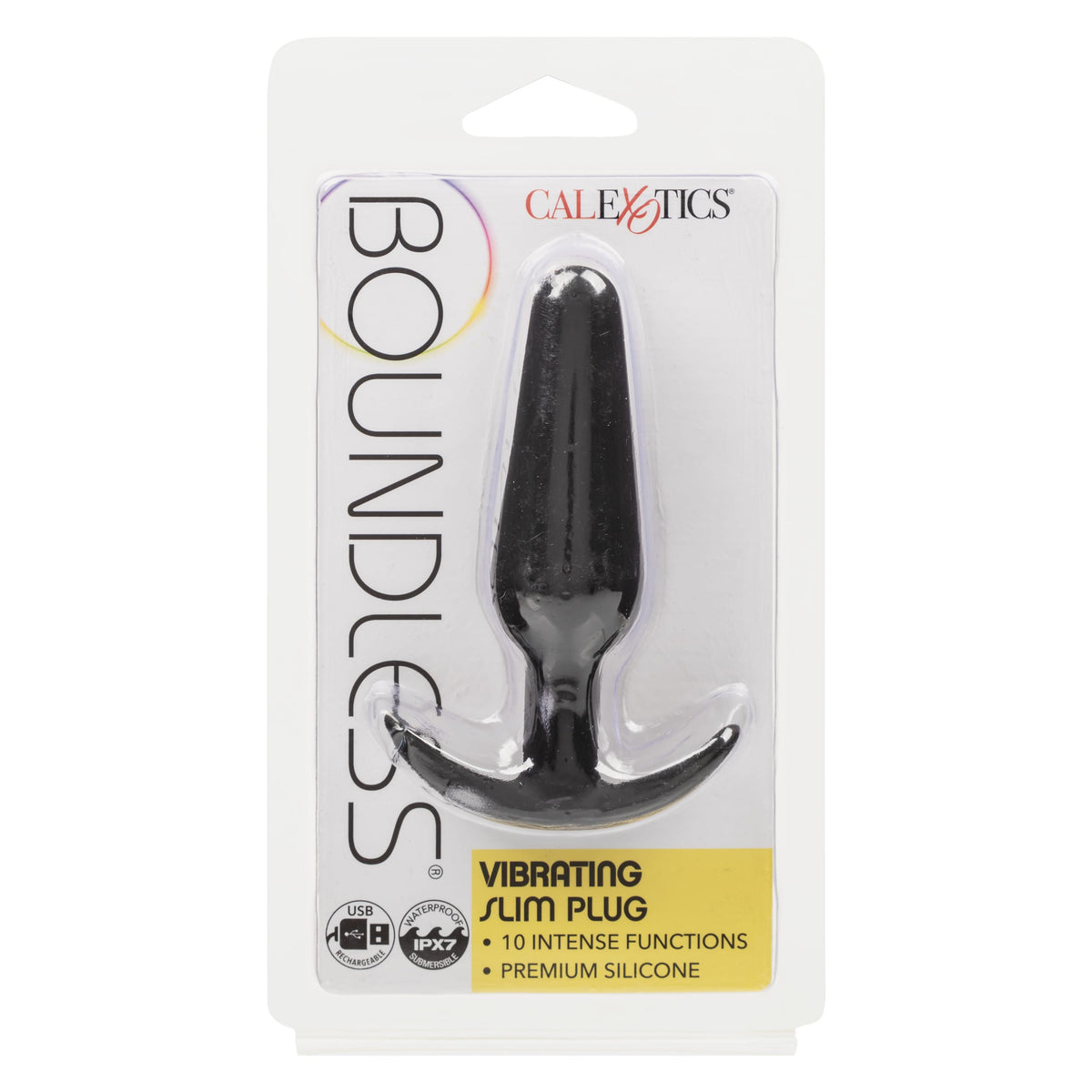 California Exotics - Boundless Vibrating Slim Butt Plug (Black) CE2132 Durio.sg