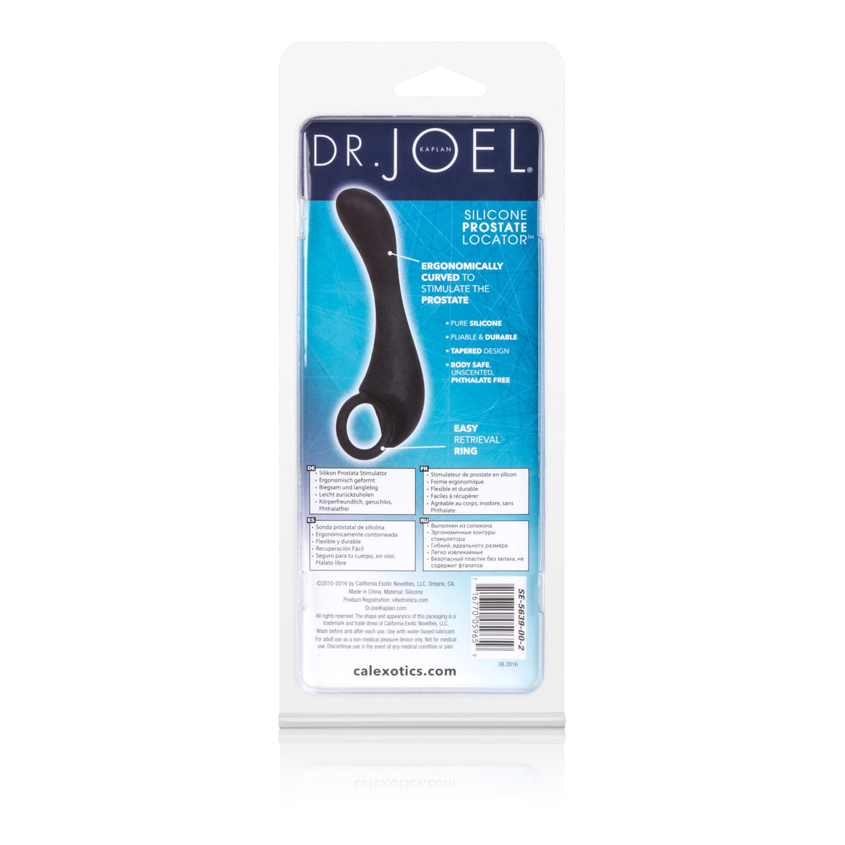 California Exotics - Dr. Joel Kaplan Silicone Prostate Locator Massager (Black) CE1583 Durio.sg