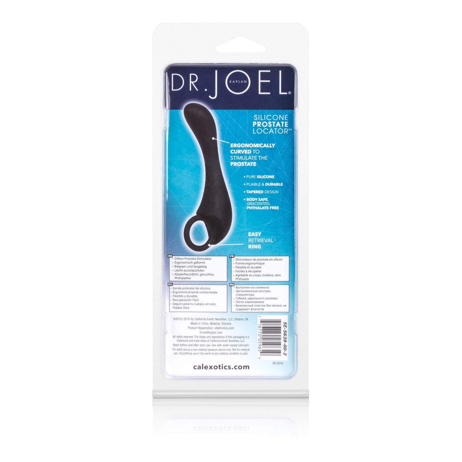 California Exotics - Dr. Joel Kaplan Silicone Prostate Locator Massager (Black) CE1583 Durio.sg