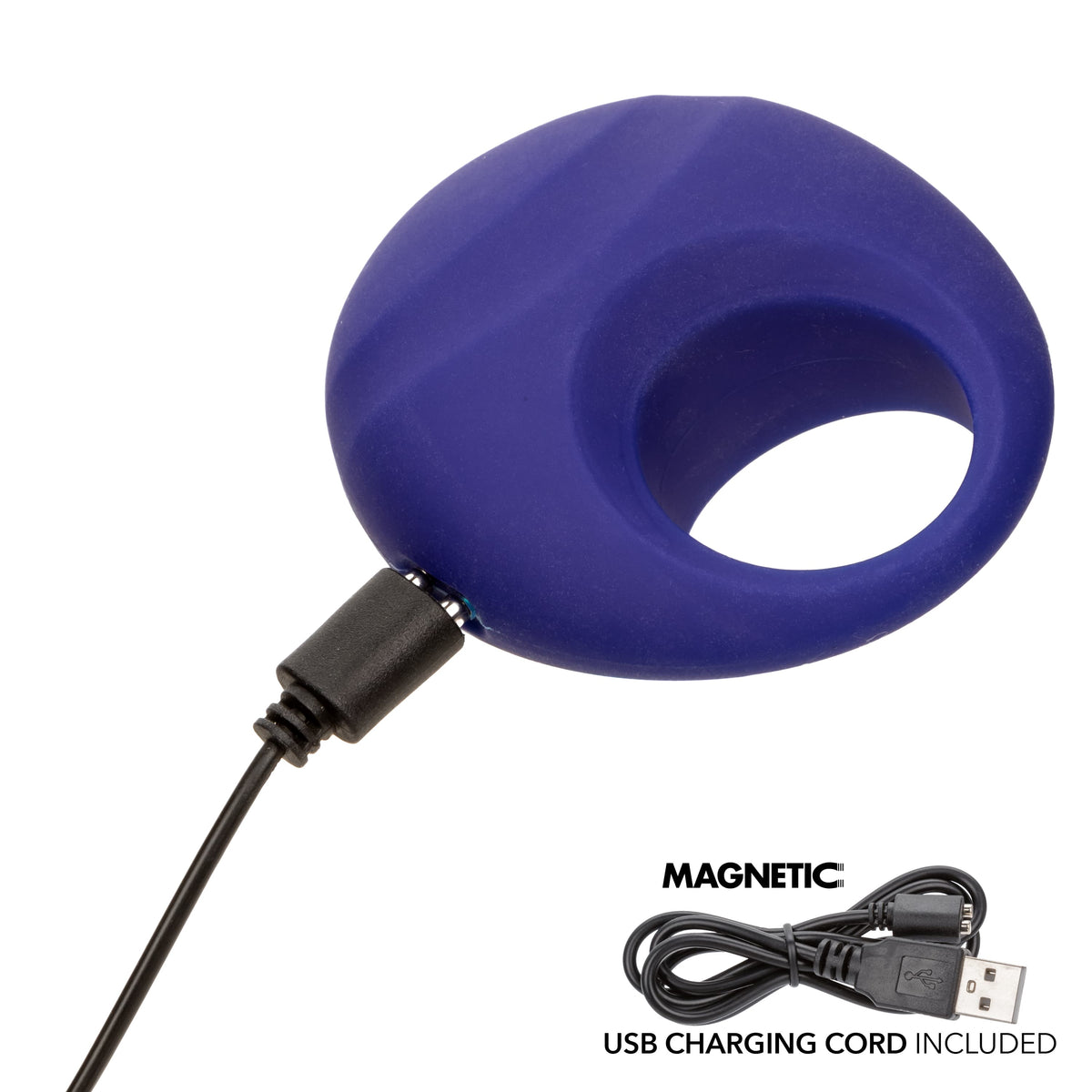 California Exotics - Embrace Closer Intimate Rechargeable Cock Ring (Blue) CE2139 Durio.sg