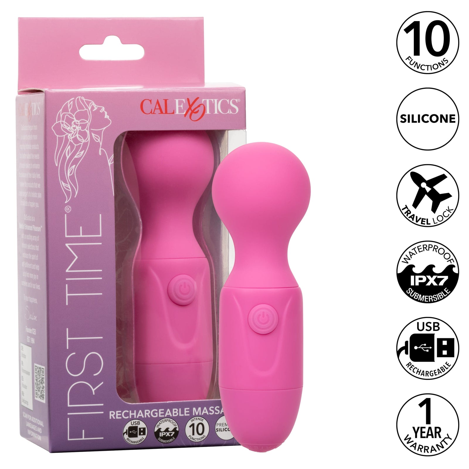 California Exotics - First Time Rechargeable Mini Wand Massager Durio.sg