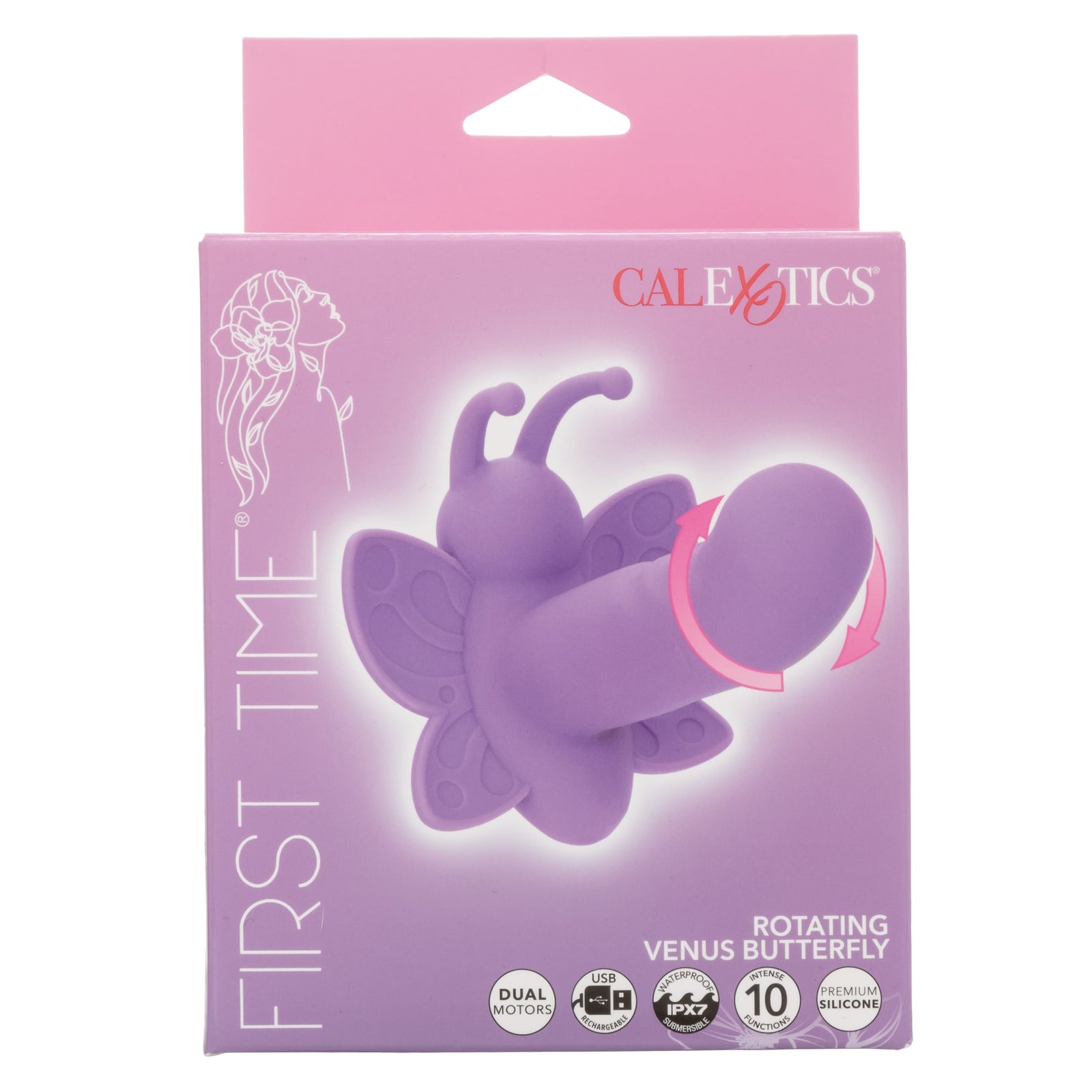 California Exotics - First Time Rotating Venus Butterfly Vibrator (Purple) CE2127 Durio.sg