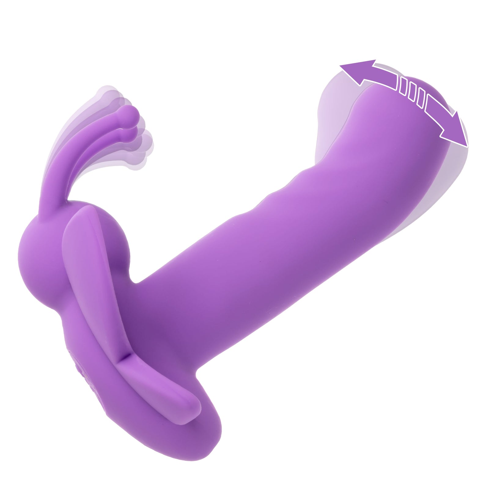 California Exotics - First Time Rotating Venus Butterfly Vibrator (Purple) CE2127 Durio.sg