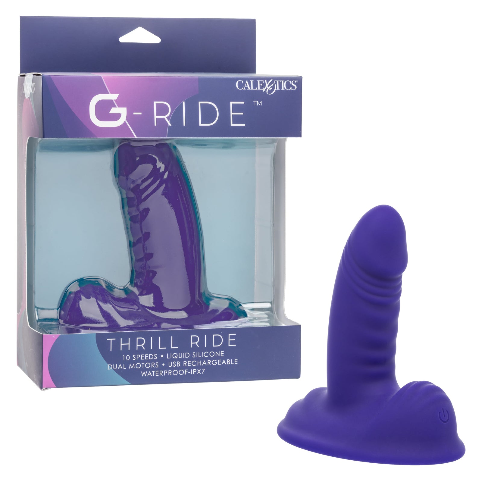 California Exotics - G Ride Thrill Ride Vibrator (Purple) CE2123 Durio.sg