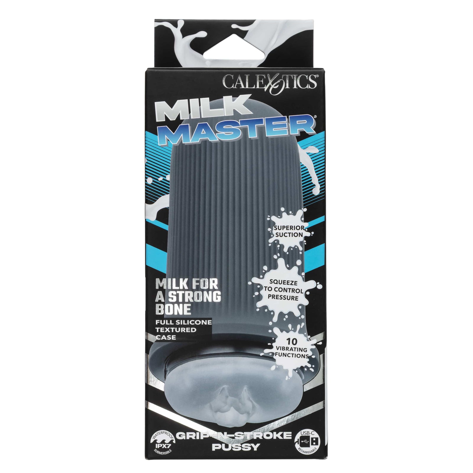 California Exotics - Milk Master Grip-N-Stroke Pussy (Black) CE2124 Durio.sg