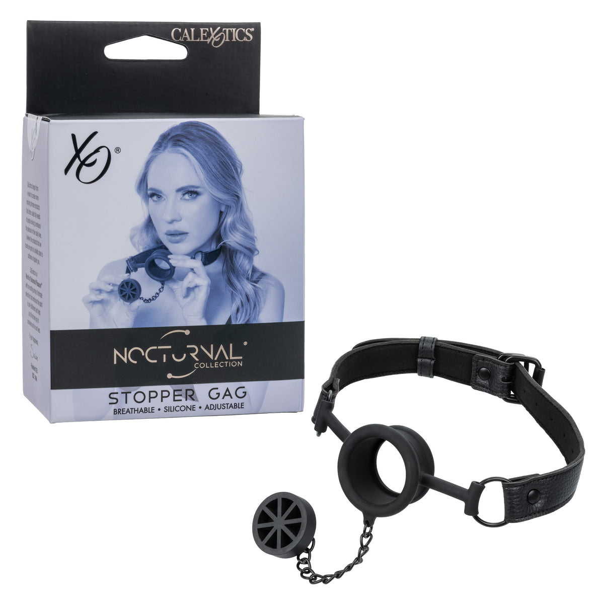 California Exotics - Nocturnal Collection Stopper Gag (Black) CE2137 Durio.sg