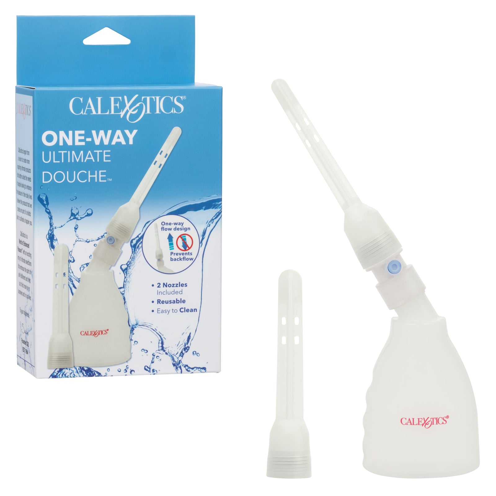 California Exotics - One Way Ultimate Anal Douche (White) CE2129 Durio.sg