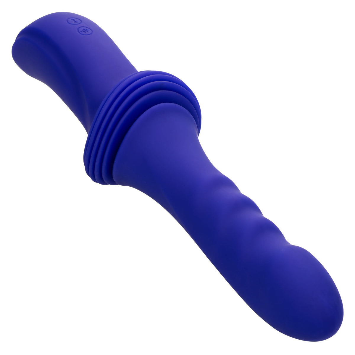 California Exotics - Overdrive Remote Control Sex Machine Ridged Thruster (Blue) CE2117 Durio.sg
