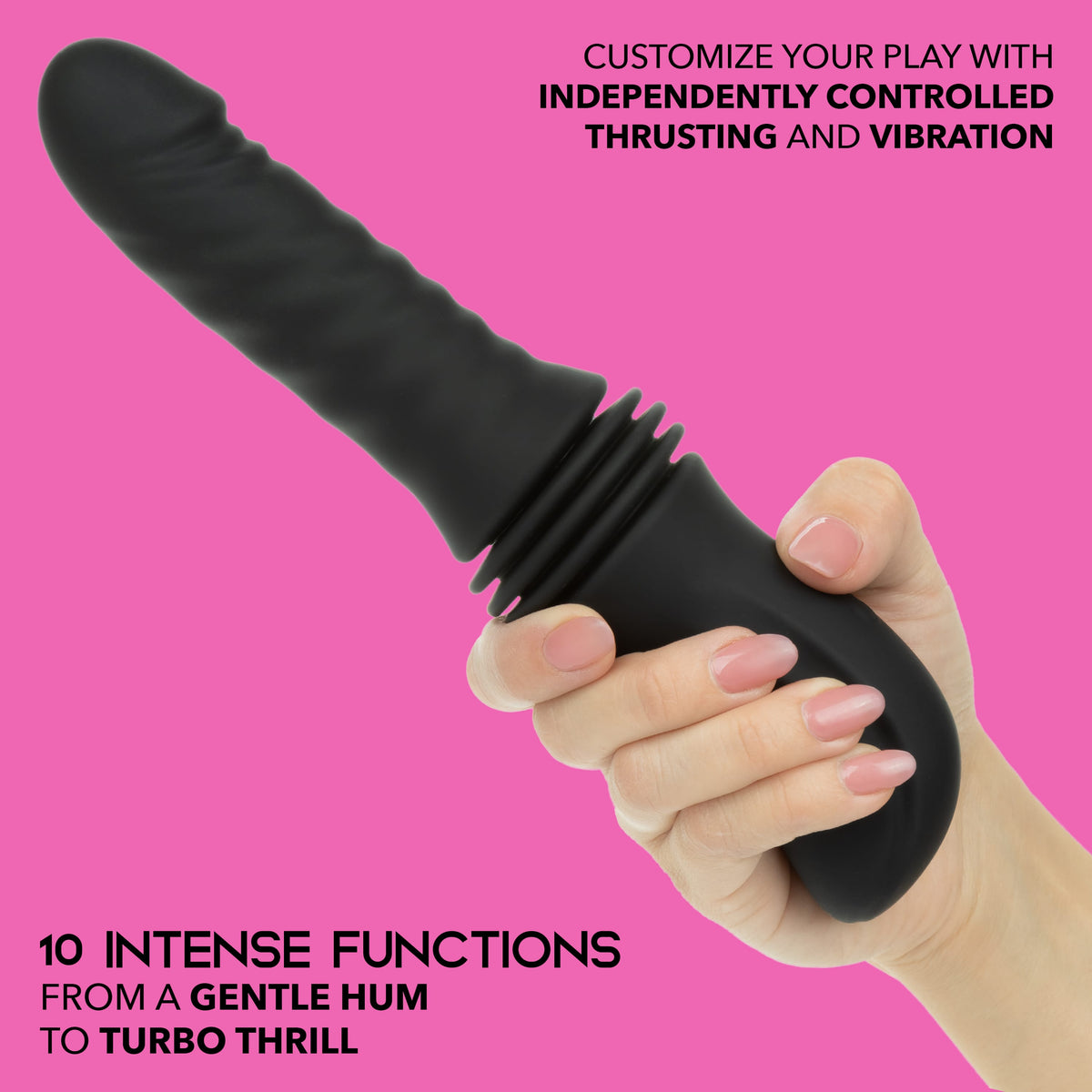 California Exotics - Overdrive Remote Control Sex Machine Thrusting Vibrator (Black) CE2122 Durio.sg