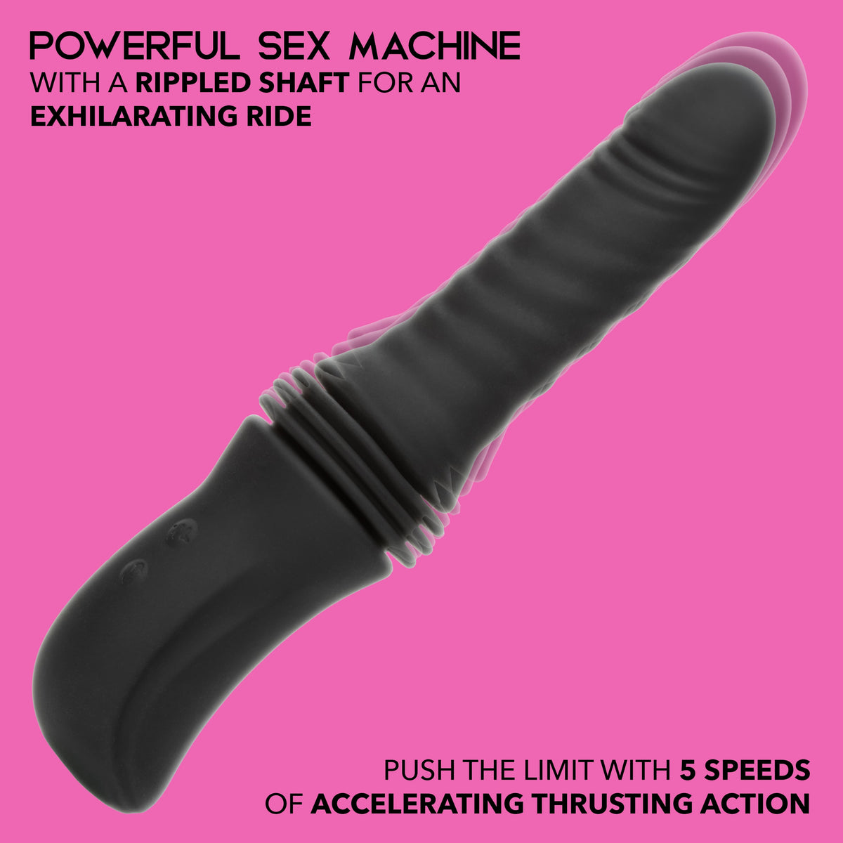 California Exotics - Overdrive Remote Control Sex Machine Thrusting Vibrator (Black) CE2122 Durio.sg