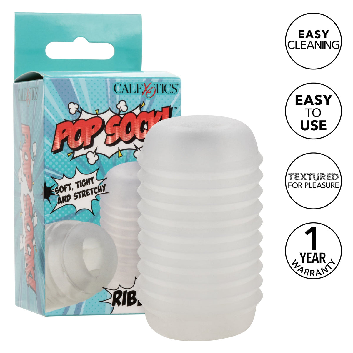 California Exotics - Pop Sock Ribbed Soft Stroker Masturbator Durio.sg