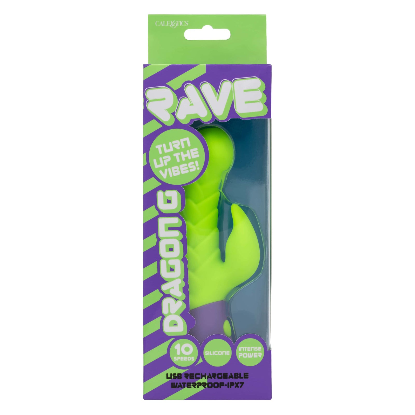 California Exotics - Rave Dragon G Rabbit Vibrator (Green) CE2112 Durio.sg