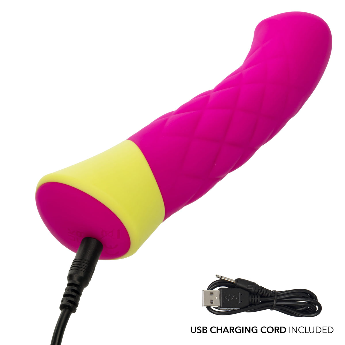 California Exotics - Rave Quilted G Spot Dildo (Pink) CE2116 Durio.sg