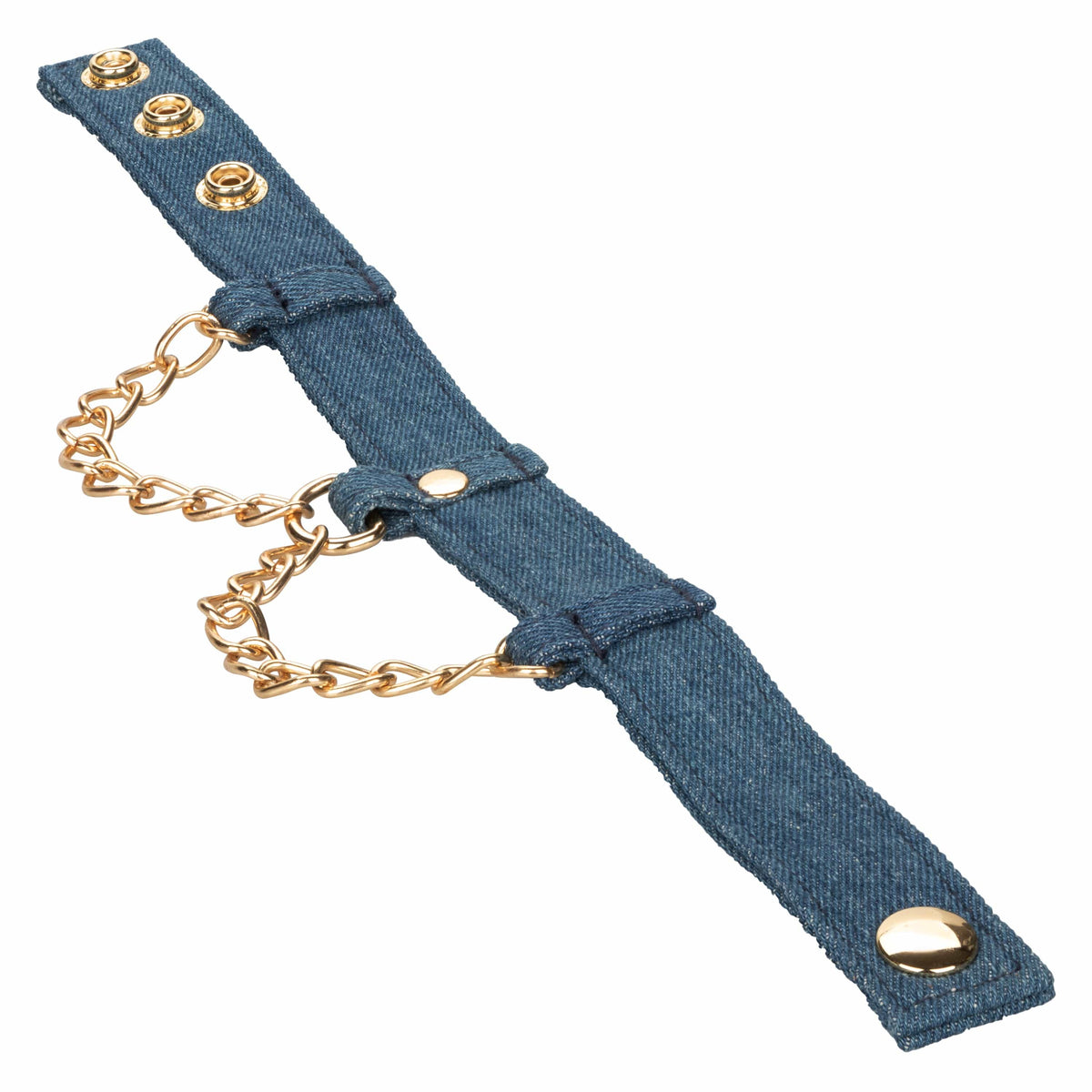 California Exotics - Ride 'em Premium Denim Collection Ankle Cuffs (Blue) CE2088 CherryAffairs