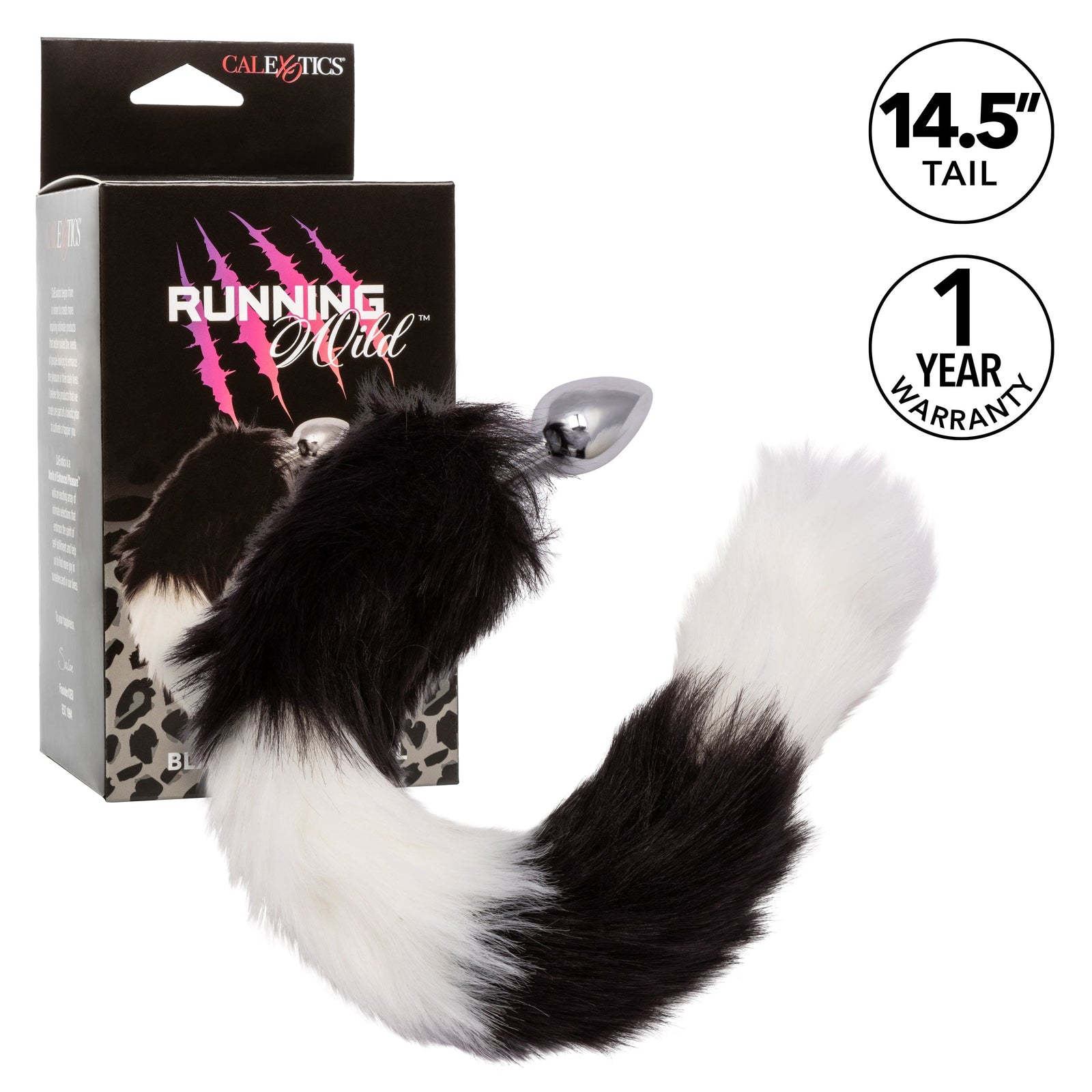 California Exotics - Running Wild Fur Tail Metal Anal Plug Durio.sg