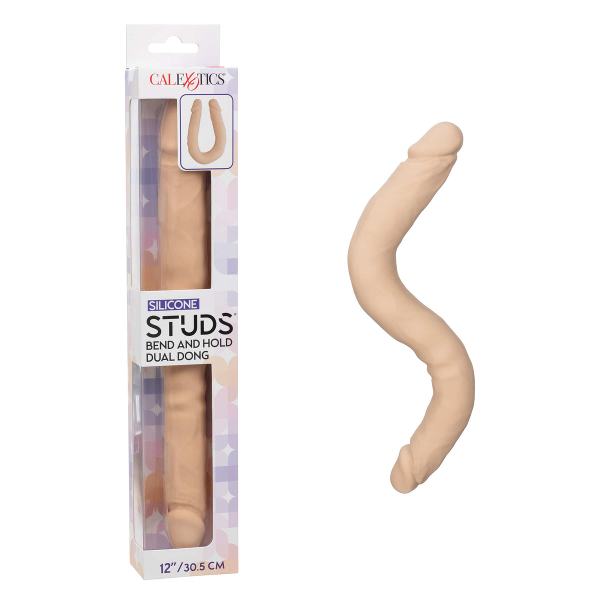 California Exotics - Silicone Studs Bend and Hold Dual Dong Dildo 12" Durio.sg