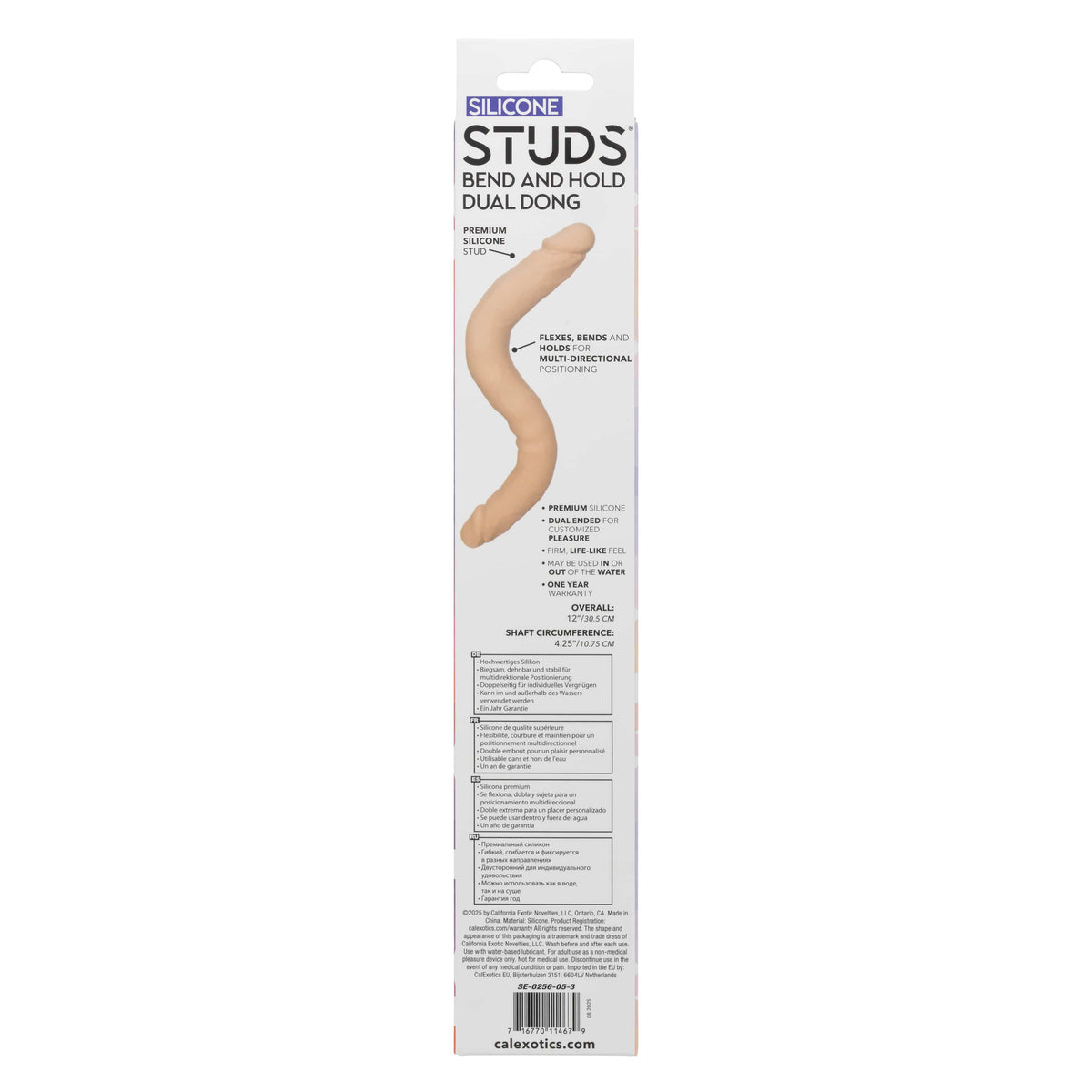 California Exotics - Silicone Studs Bend and Hold Dual Dong Dildo 12" Durio.sg
