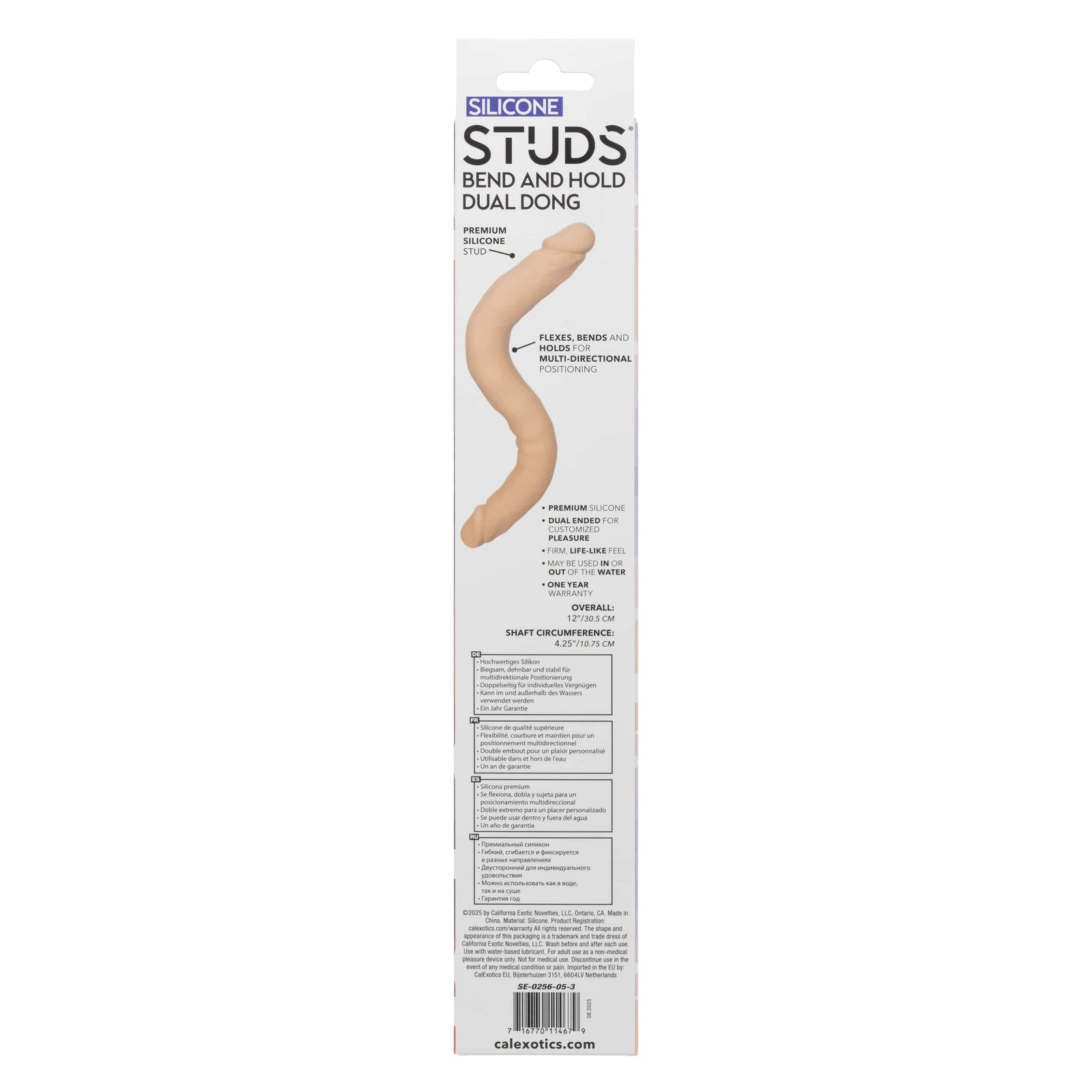 California Exotics - Silicone Studs Bend and Hold Dual Dong Dildo 12" Durio.sg