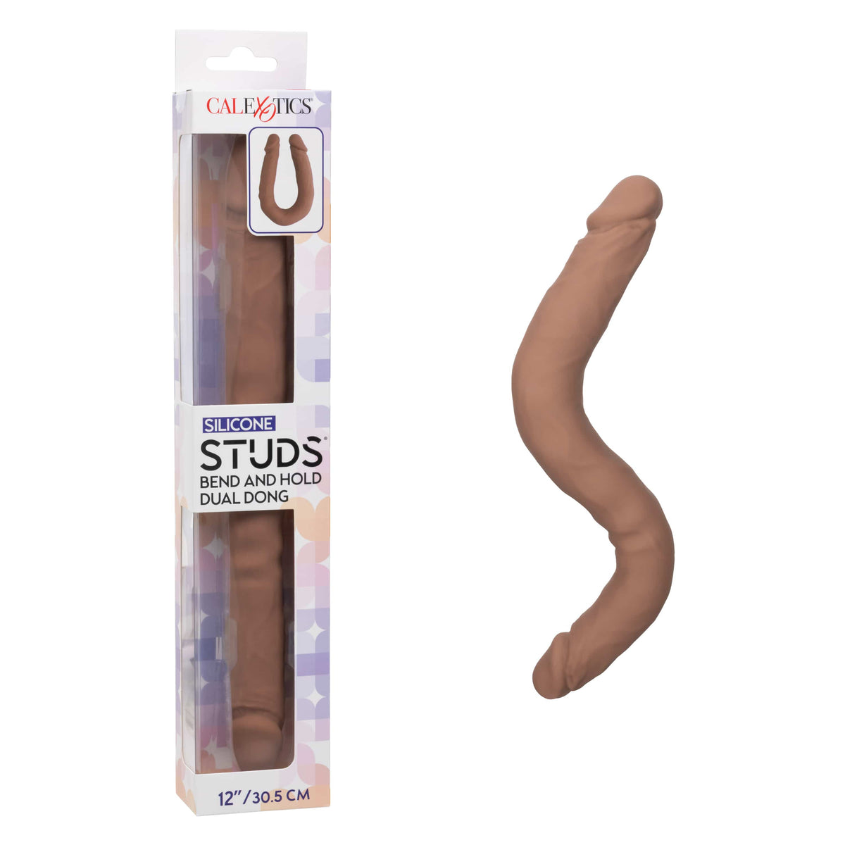 California Exotics - Silicone Studs Bend and Hold Dual Dong Dildo 12" Durio.sg