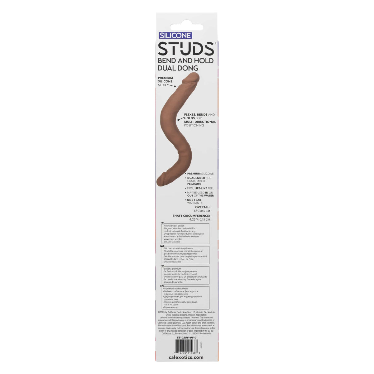 California Exotics - Silicone Studs Bend and Hold Dual Dong Dildo 12" Durio.sg