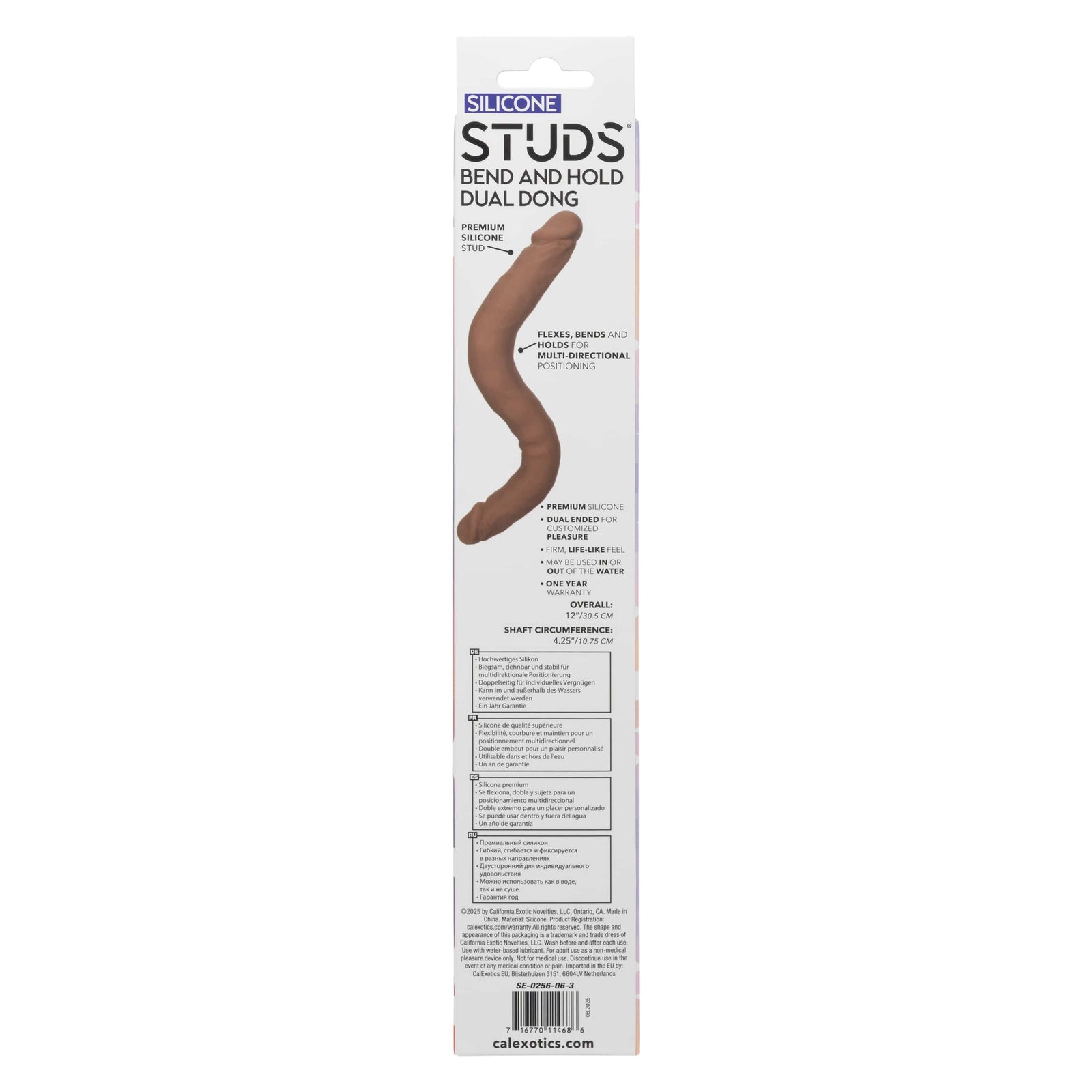 California Exotics - Silicone Studs Bend and Hold Dual Dong Dildo 12" Durio.sg