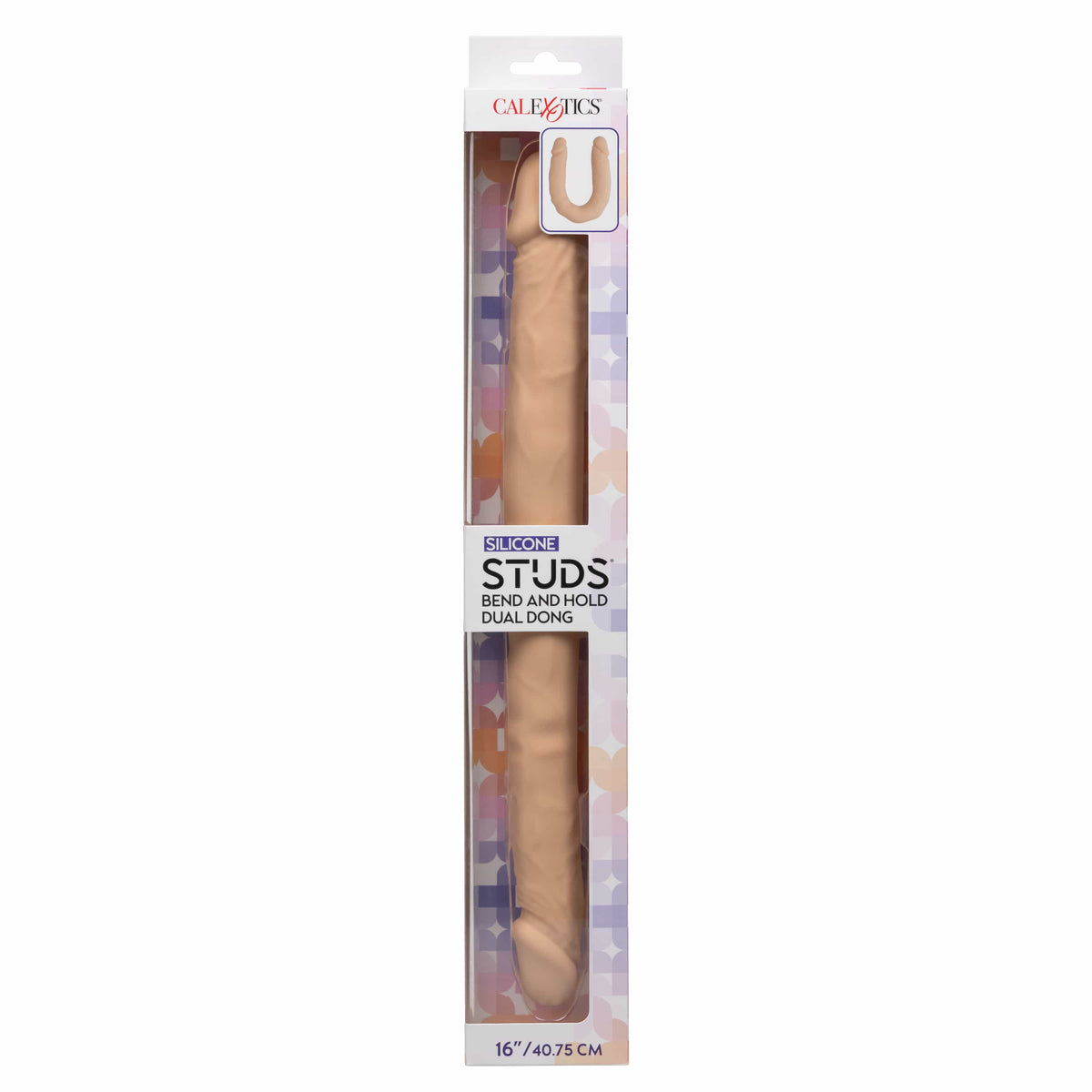 California Exotics - Silicone Studs Bend and Hold Dual Dong Dildo 16" Durio.sg