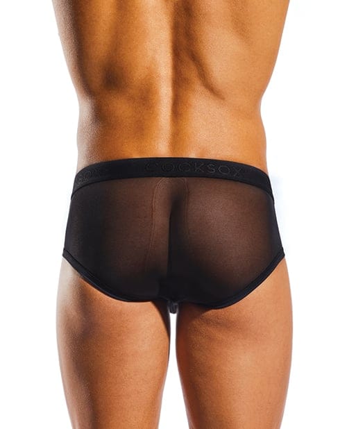Cocksox - Mesh Contour Pouch Men's Sports Brief Underwear (Black) Durio.sg