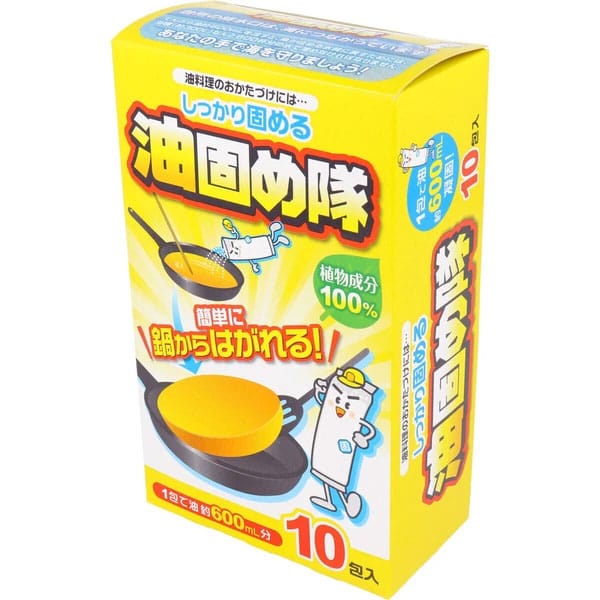 Cotton Labo - Abura Katametai Used Cooking Oil Solidifier 10 Pack OT1295 Durio.sg