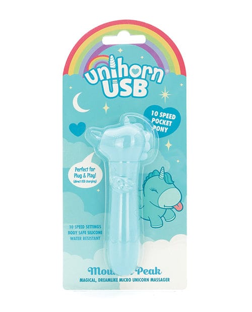 Creative Conceptions - Unihorn Mount n Peak Dual Motor Tongue Vibrator (Blue) CC1021 Durio.sg