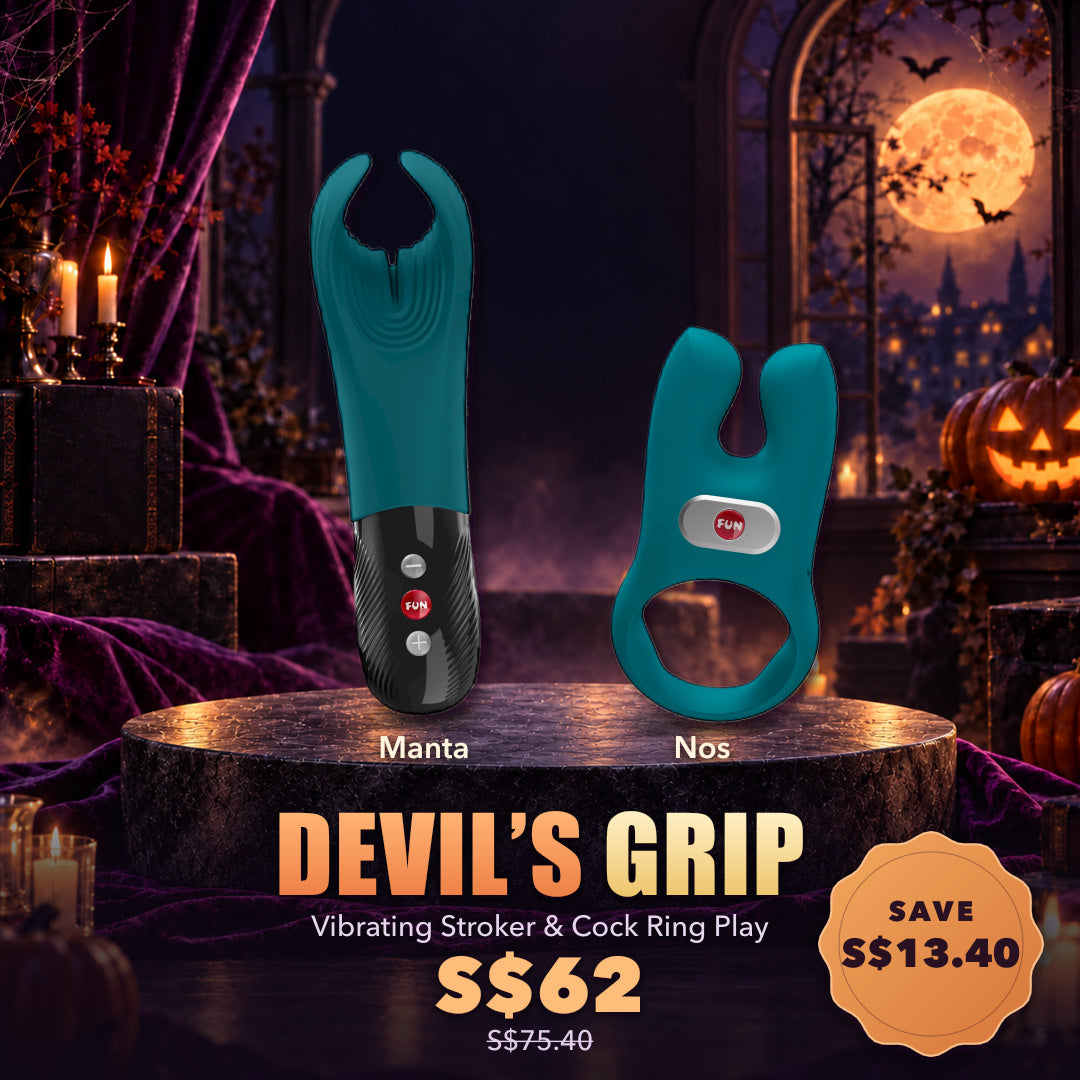 Devil’s Grip — Vibrating Stroker &amp; Cock Ring Play