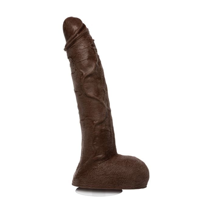 Doc Johnson - Signature Cocks Ultraskyn Dildo with Removable Vac-U-Lock Suction Cup Jason Luv 10" (Brown) DJ1196 Durio.sg