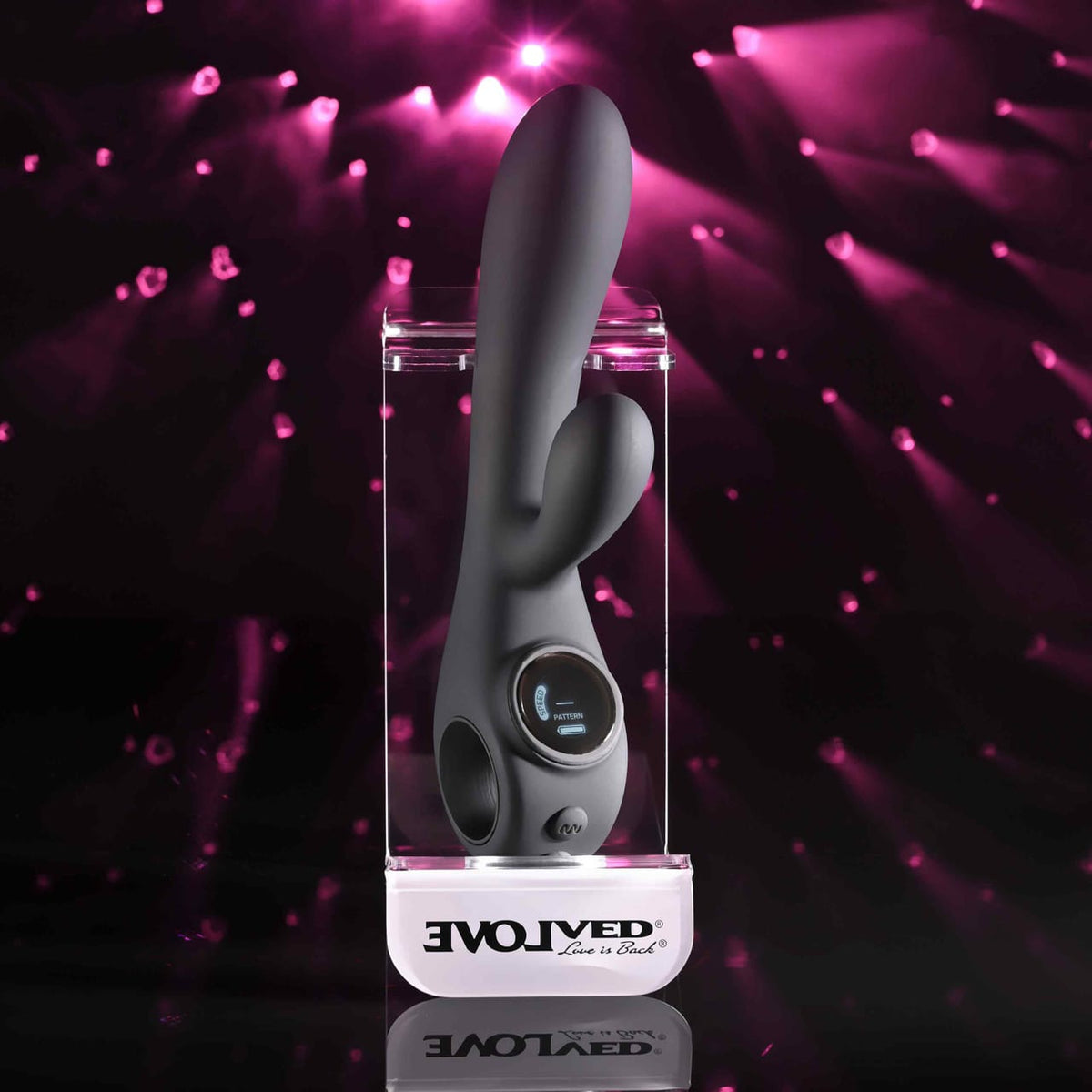 Evolved - Black Magic Rechargeable Dual-Stimulation Vibrator (Black) EV1218 Durio.sg