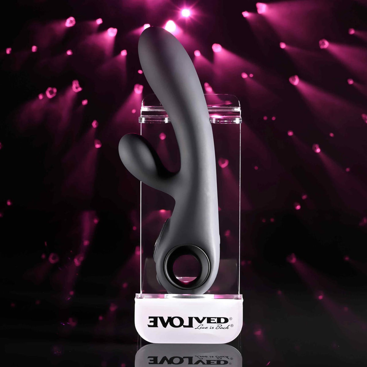Evolved - Black Magic Rechargeable Dual-Stimulation Vibrator (Black) EV1218 Durio.sg