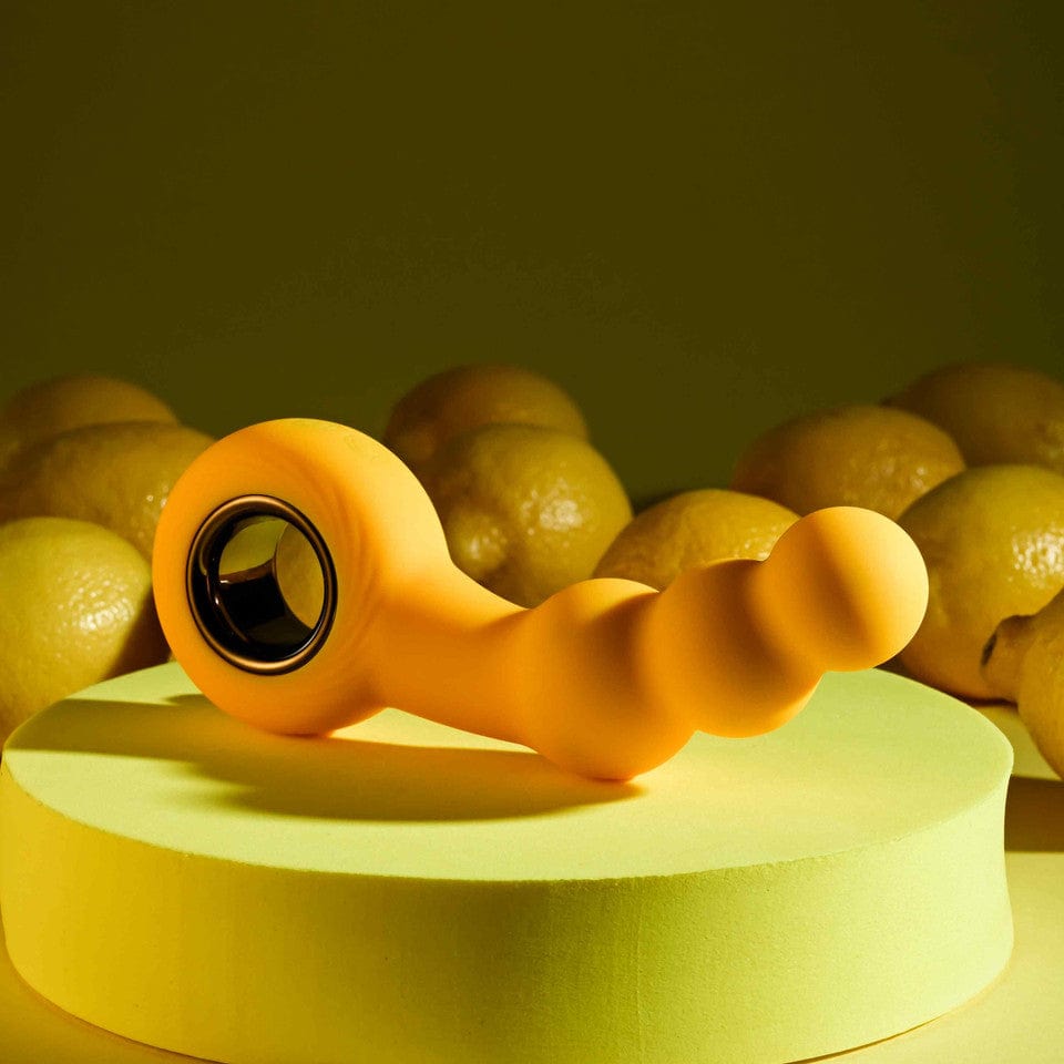 Evolved - Gender X Bumble Vibrating Anal Beads (Yellow) EV1188 Durio.sg